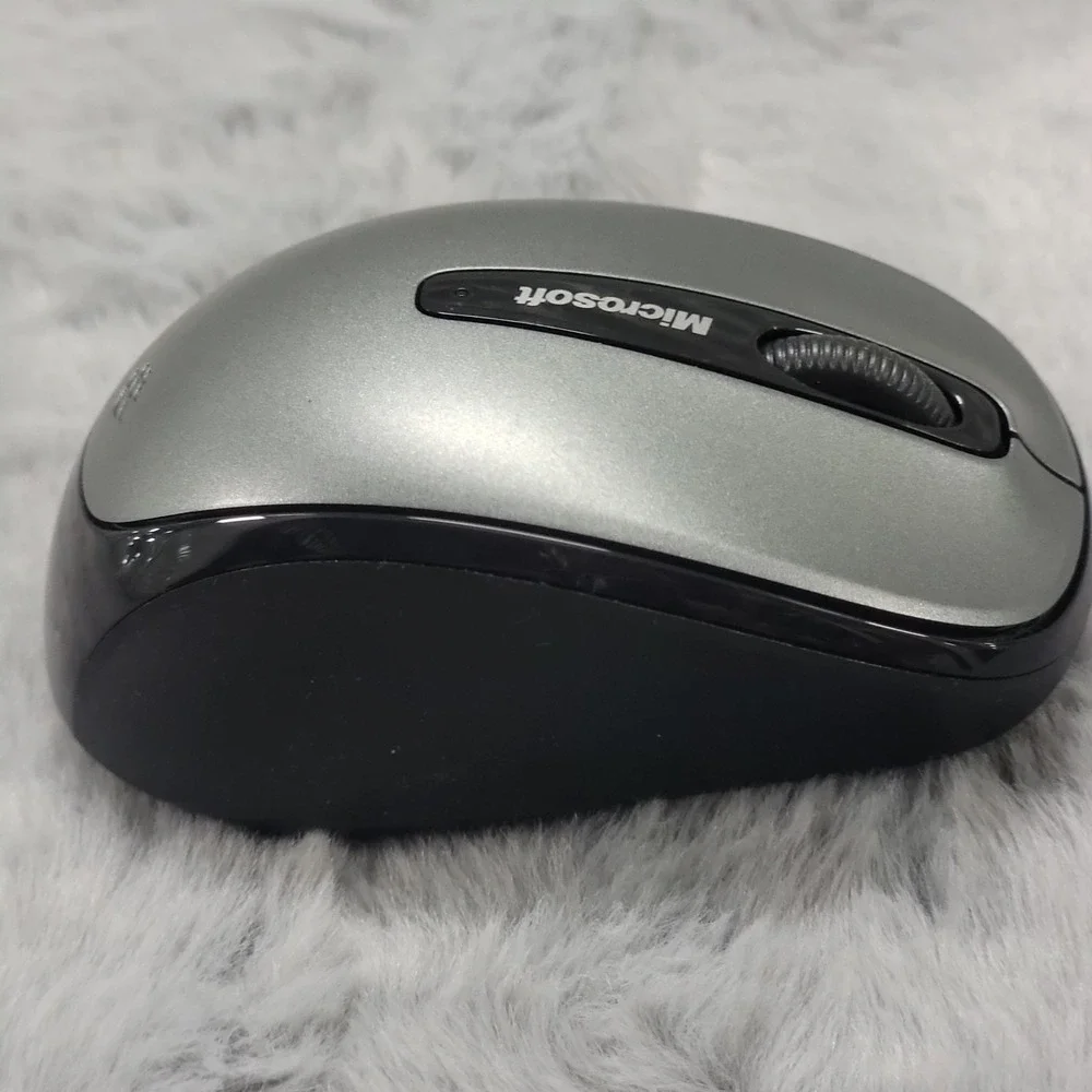 Microsoft Wireless Mobile Mouse 3500 Model‎ 1427 Black Gray with Dongle Tested